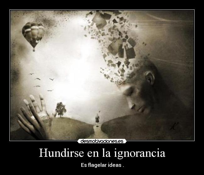 Hundirse en la ignorancia - 