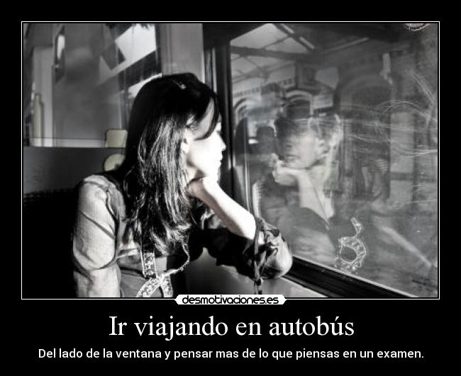 Ir viajando en autobús - 