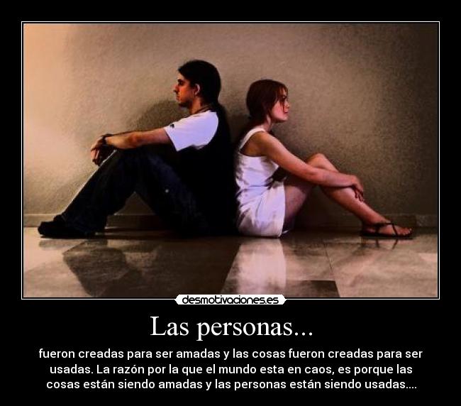 Las personas... -
