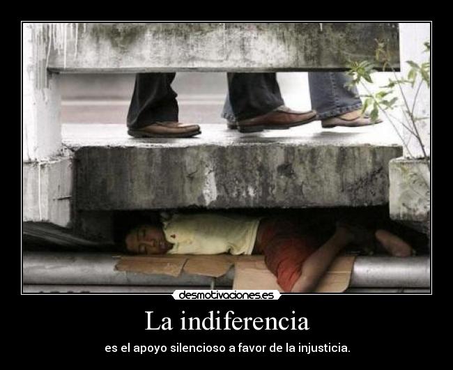 La indiferencia -