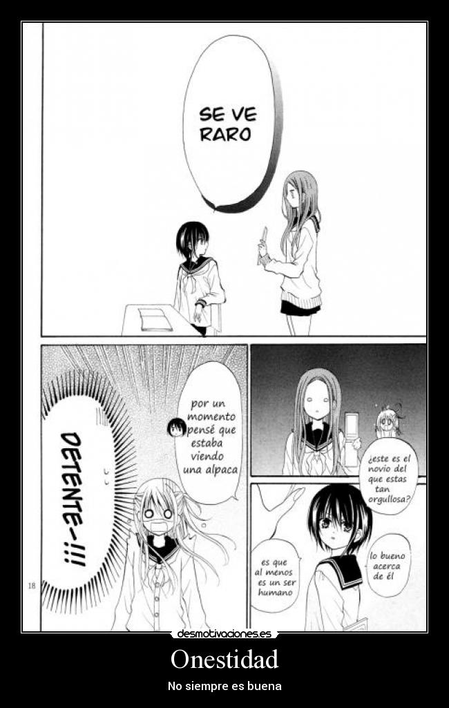 carteles onestidad buena chica escuela manga otaku japon anime novio clanbloodlovers desmotivaciones
