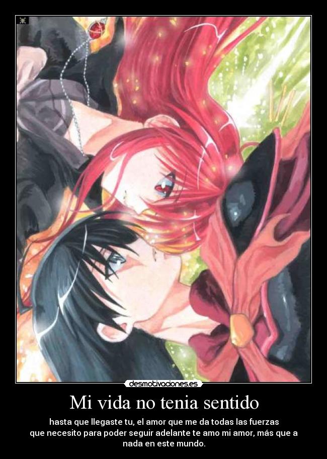 Mi vida no tenia sentido -