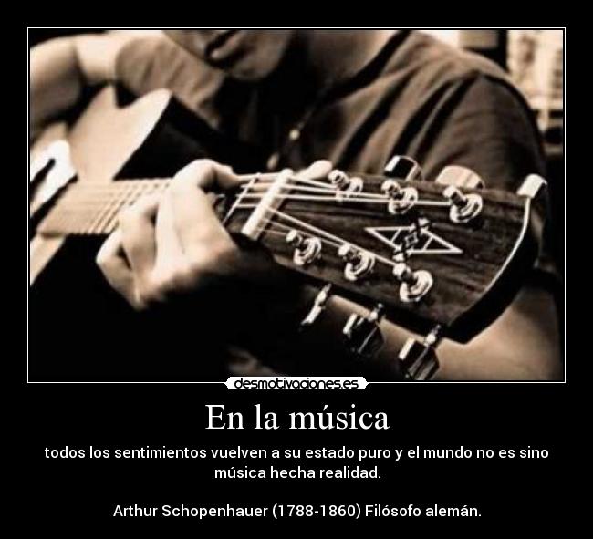 En la música -