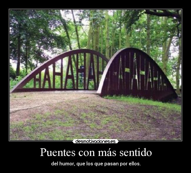 Puentes con más sentido -
