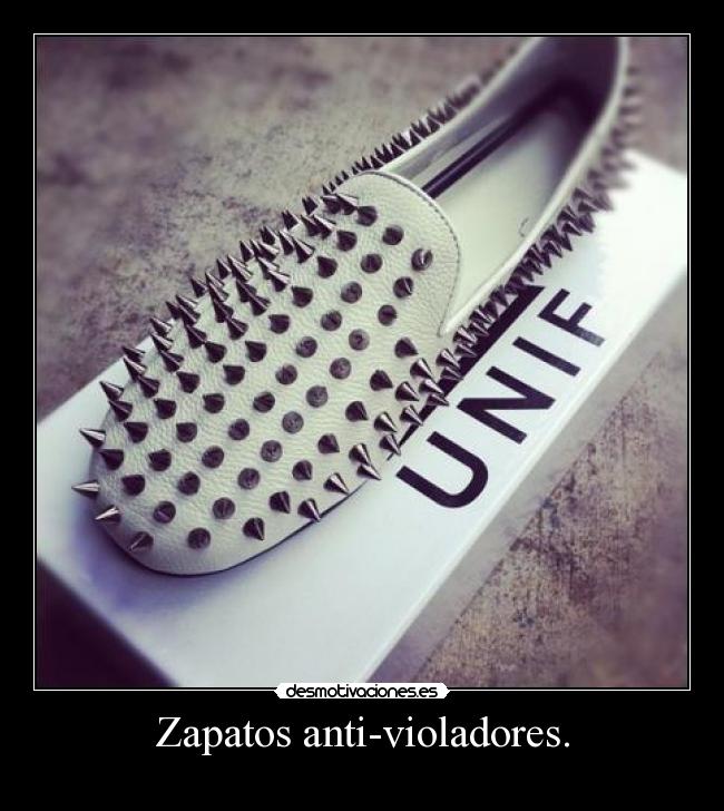 Zapatos anti-violadores. - 