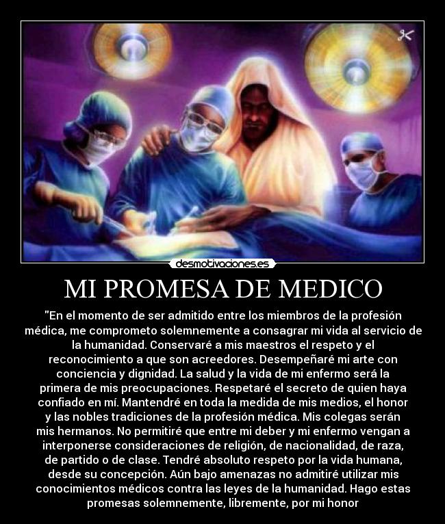 MI PROMESA DE MEDICO -