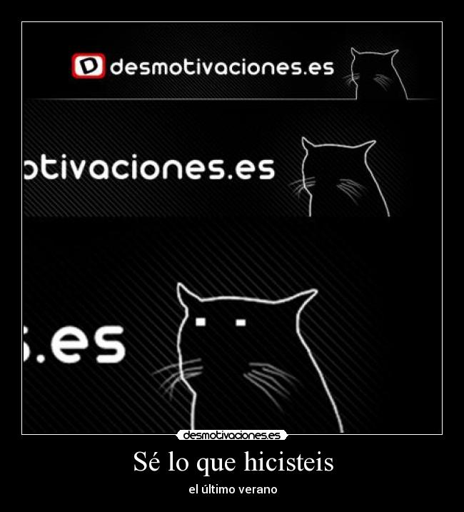 Sé lo que hicisteis -