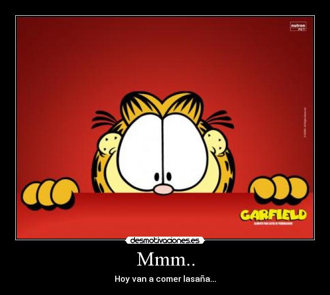 carteles garfield hambre lasana desmotivaciones