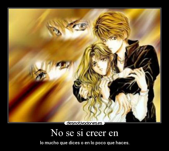 No se si creer en - 