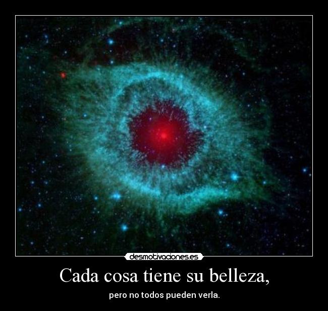 Cada cosa tiene su belleza, - pero no todos pueden verla.