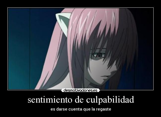 sentimiento de culpabilidad - es darse cuenta que la regaste