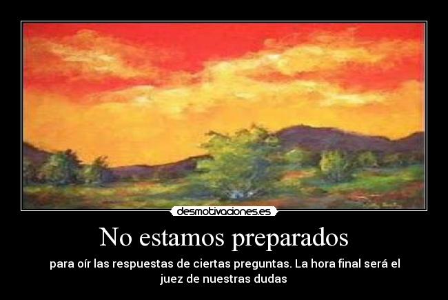 No estamos preparados -
