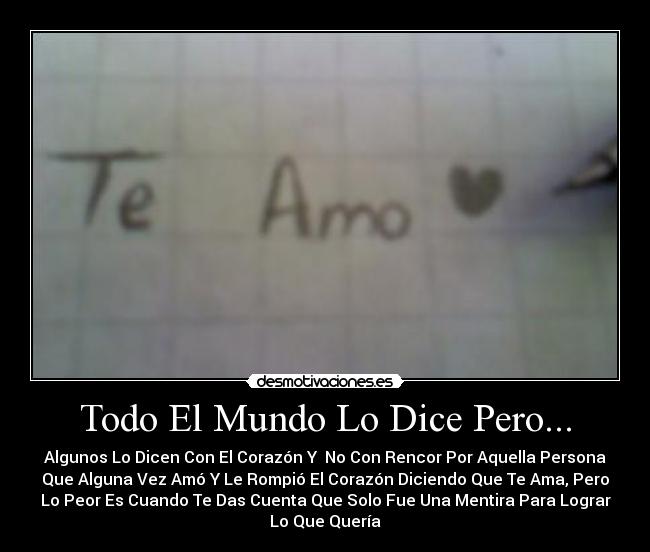 Todo El Mundo Lo Dice Pero... -