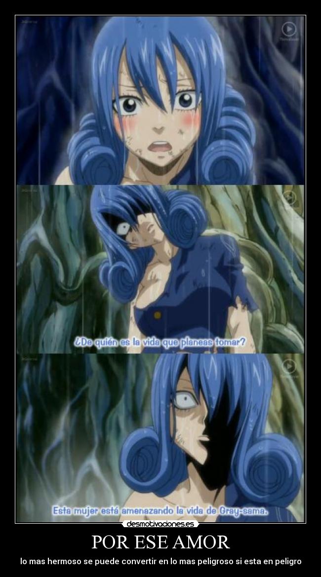 carteles amor amor proteccion lluvia fairytail desmotivaciones