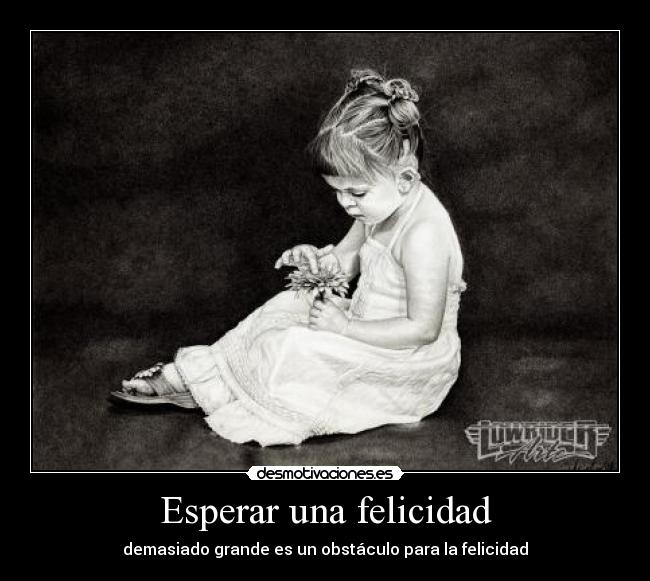 carteles felicidad nina esta esperando algo desmotivaciones