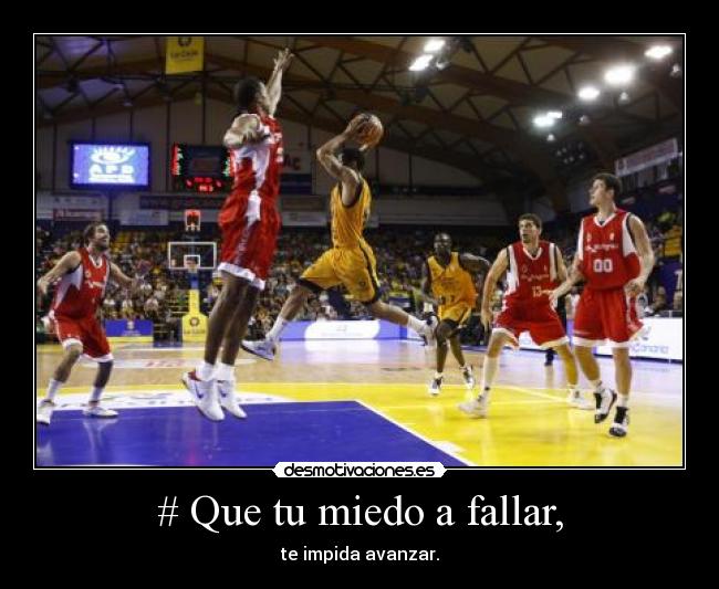 # Que tu miedo a fallar, - te impida avanzar.