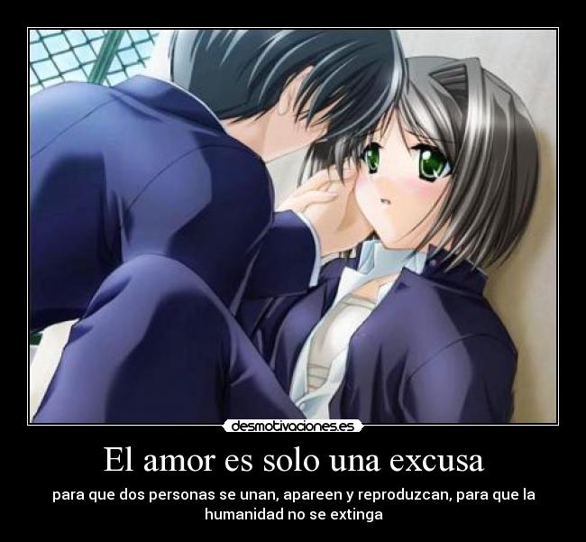 carteles amor amor solo una excusa desmotivaciones