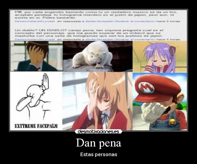 Dan pena - Estas personas