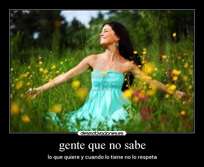 gente que no sabe - 