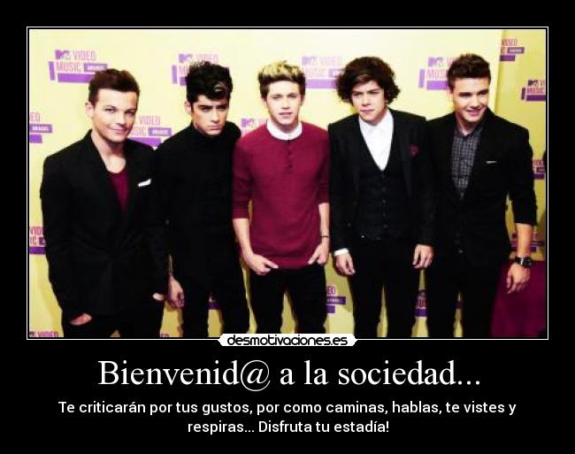 Bienvenid@ a la sociedad... - 