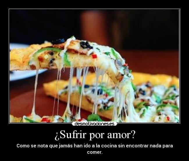 ¿Sufrir por amor? - 