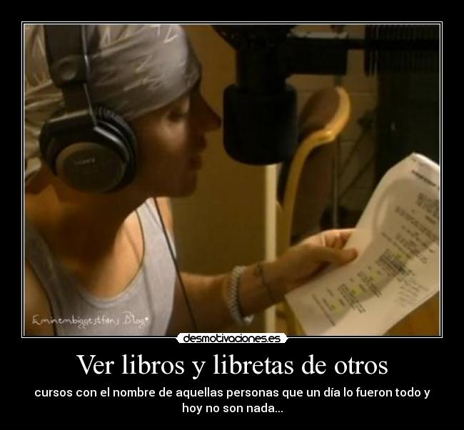 Ver libros y libretas de otros - 