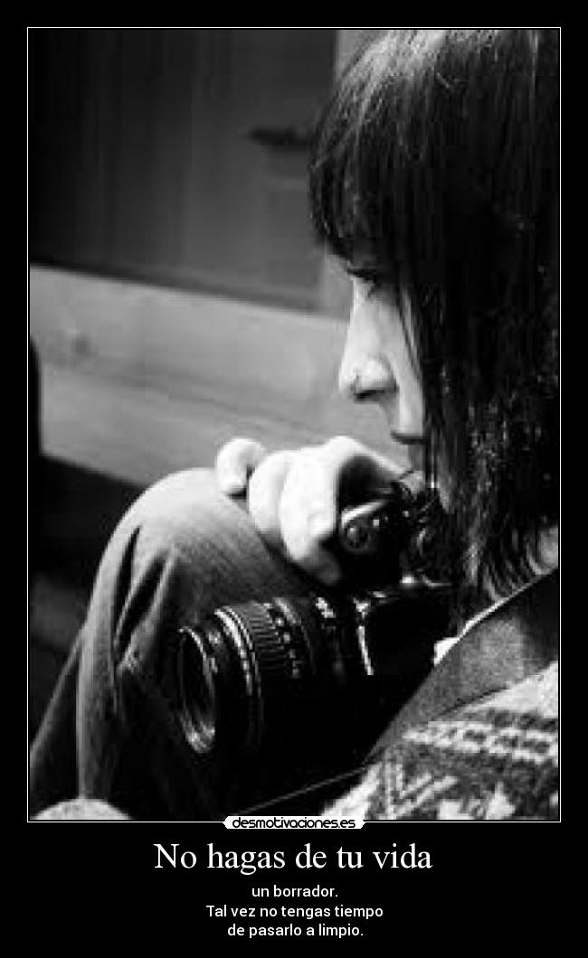 carteles vida vida borrador tiempo limpio desmotivaciones
