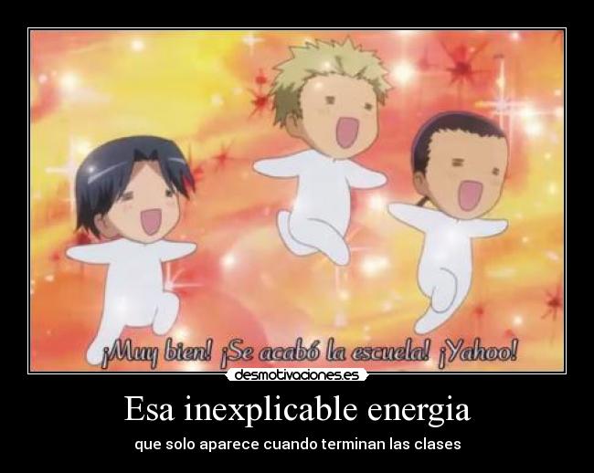 carteles anime manga amigos amistad energia clases escuela desmotivaciones