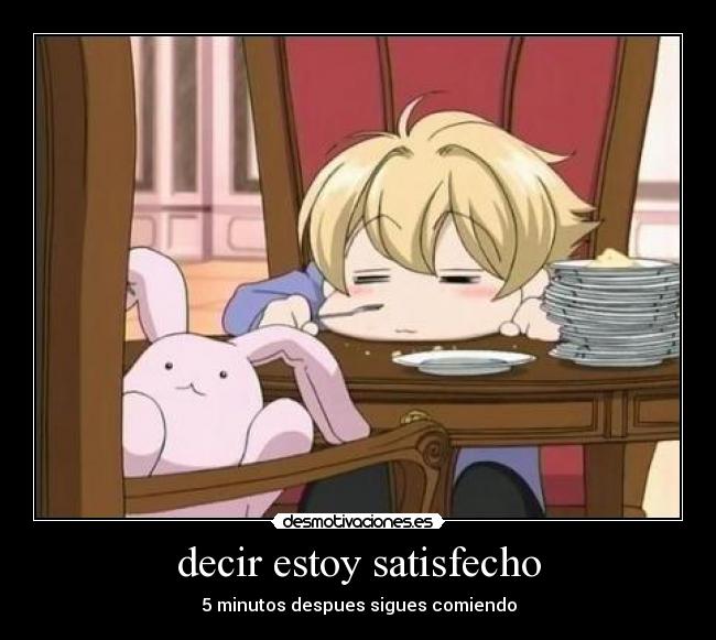 decir estoy satisfecho - 