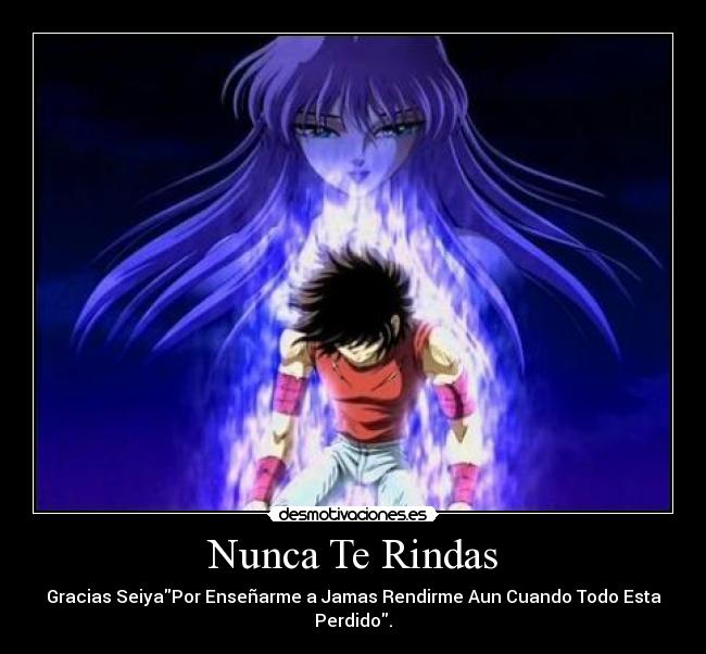 carteles seiya desmotivaciones
