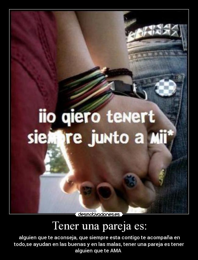 Tener una pareja es: - 