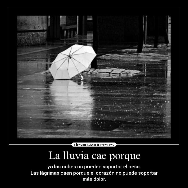 La lluvia cae porque - 