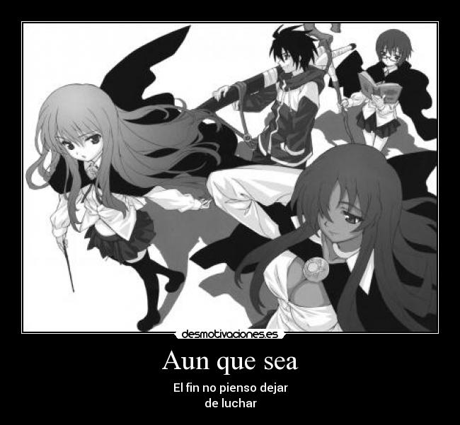 carteles anime zero tsukaima desmotivaciones