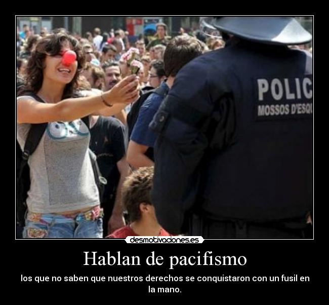 Hablan de pacifismo - 