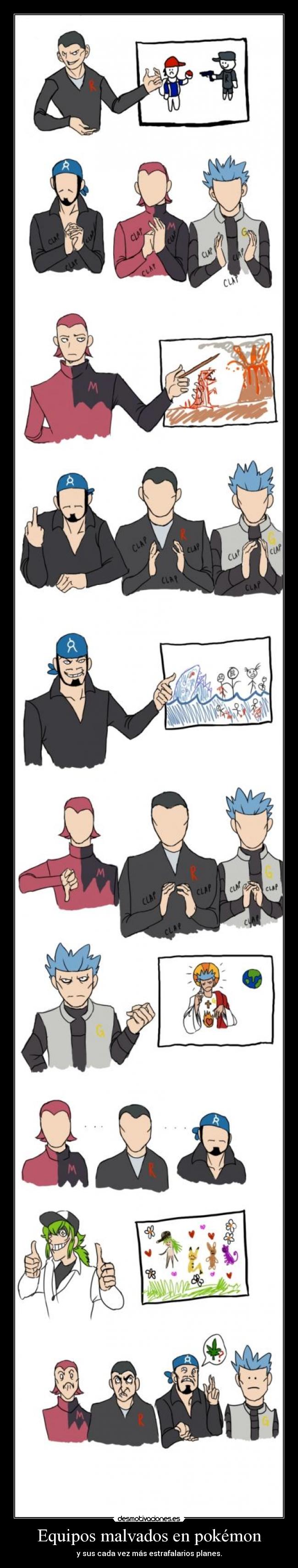 Equipos malvados en pokémon -