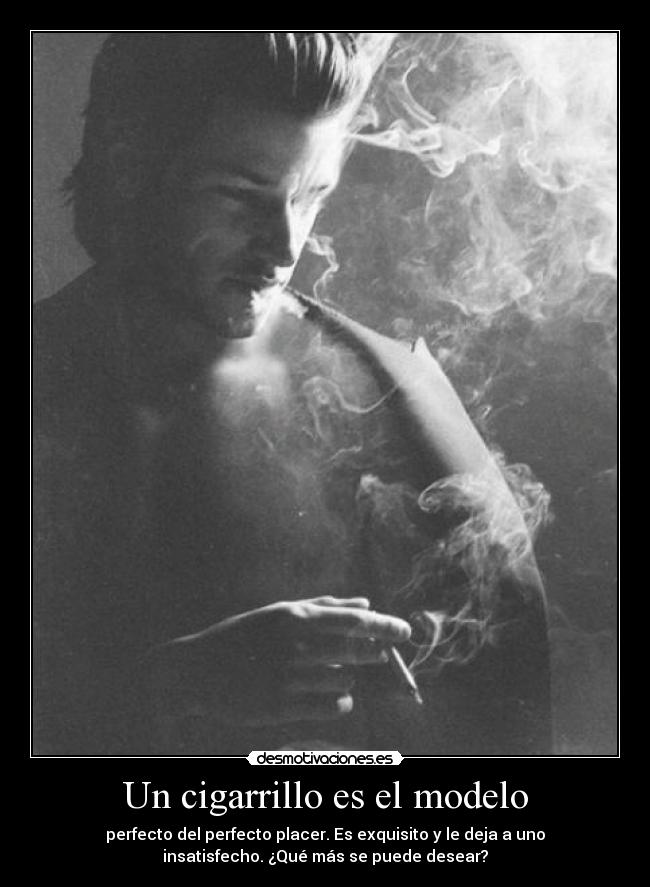 Un cigarrillo es el modelo - 