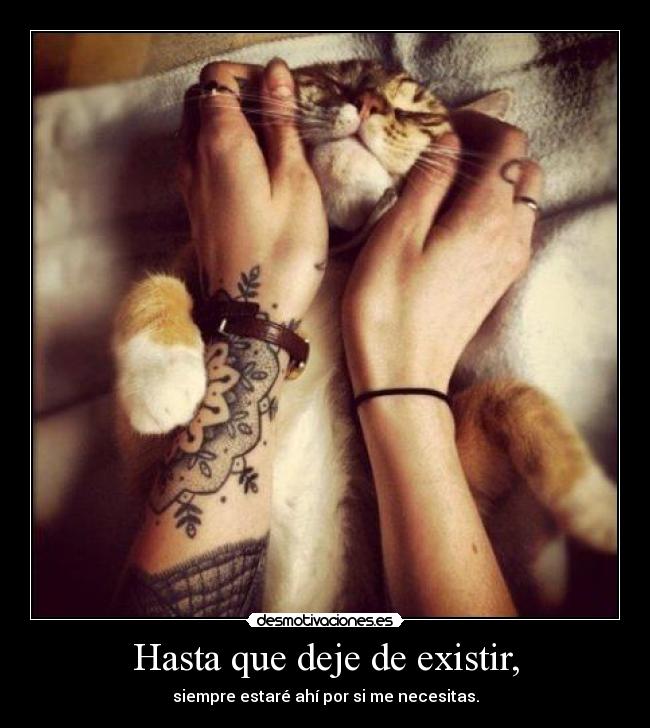 Hasta que deje de existir, -
