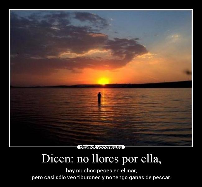 Dicen: no llores por ella, - 