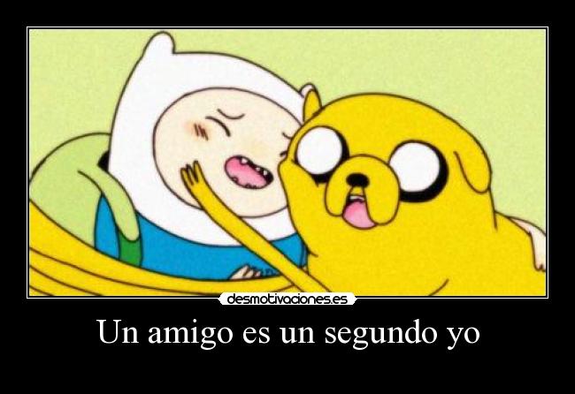 carteles hora aventura finn jake amigos desmotivaciones