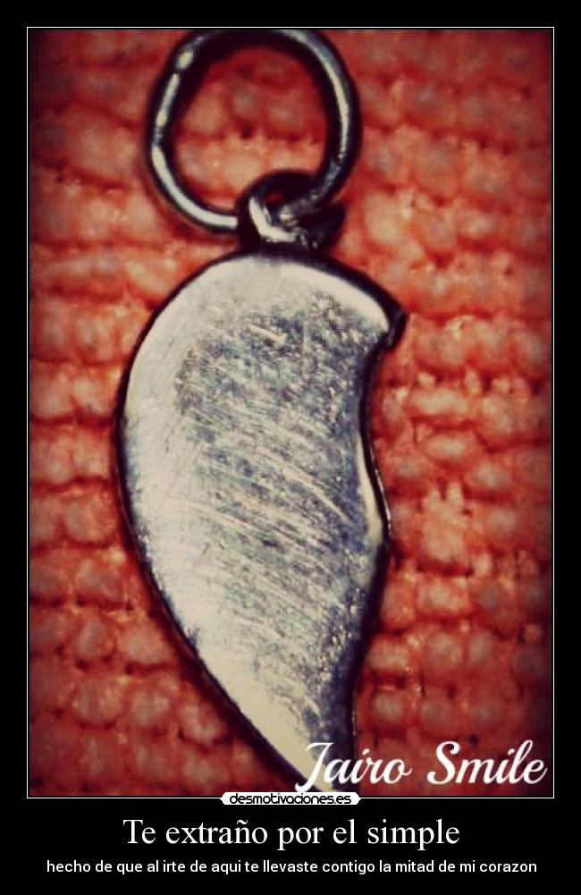 Te extraño por el simple -