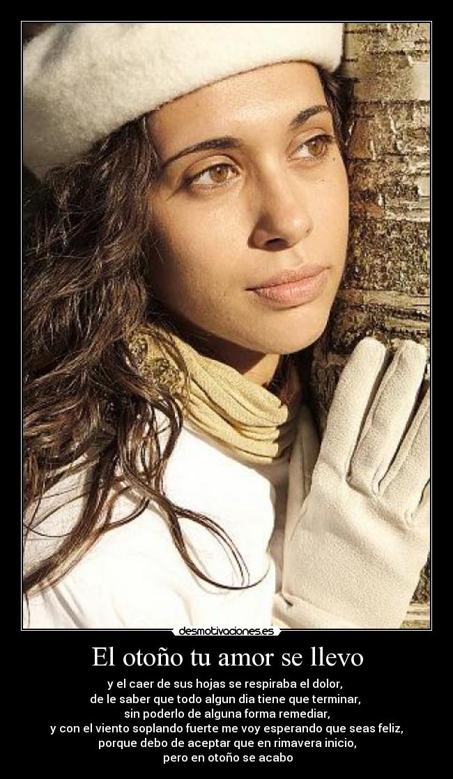 El otoño tu amor se llevo -