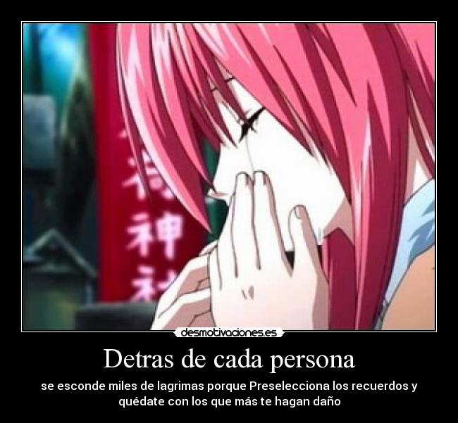 Detras de cada persona - 