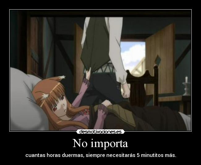 carteles raptorhunters nigatsu harukaze anime horo spice and wolf sueno dormir manga otaku desmotivaciones