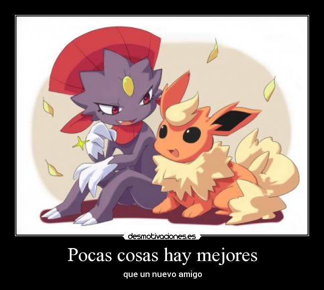 Pocas cosas hay mejores - que un nuevo amigo