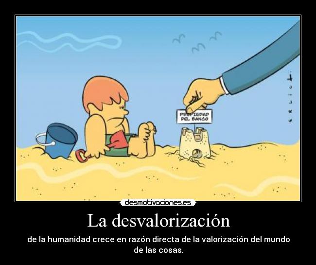 La desvalorización -