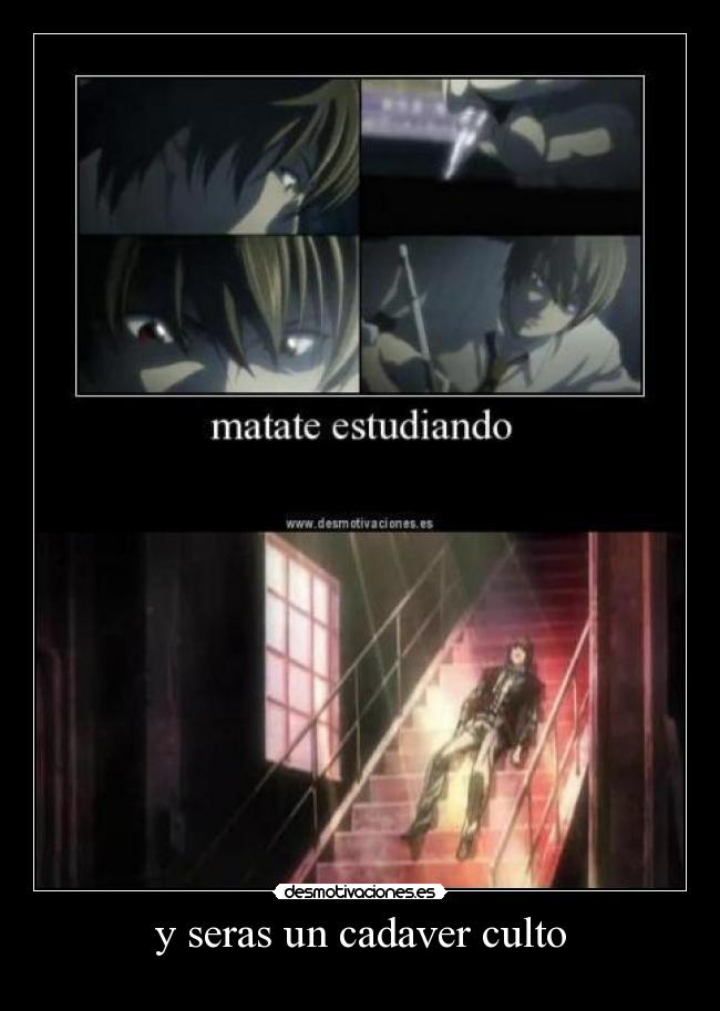 y seras un cadaver culto -