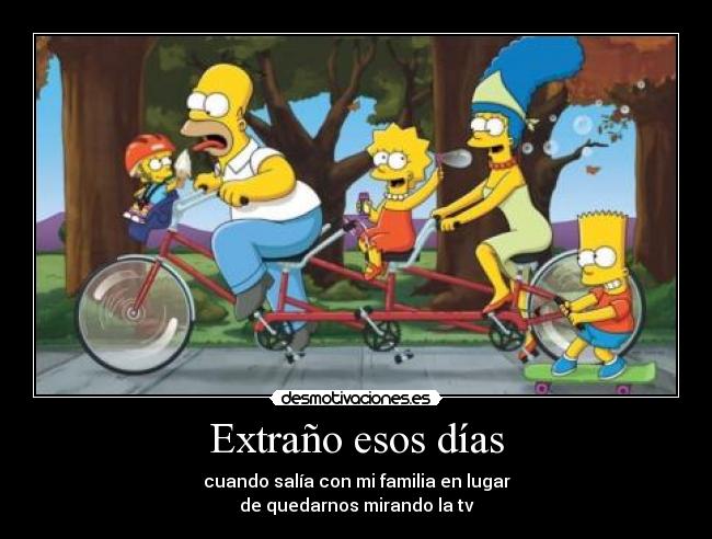 Extraño esos días - 