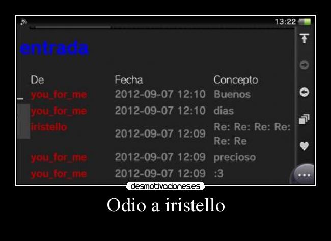 Odio a iristello -