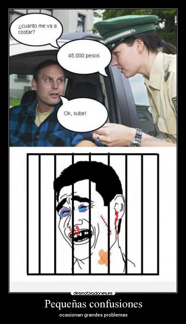 Pequeñas confusiones - ocasionan grandes problemas