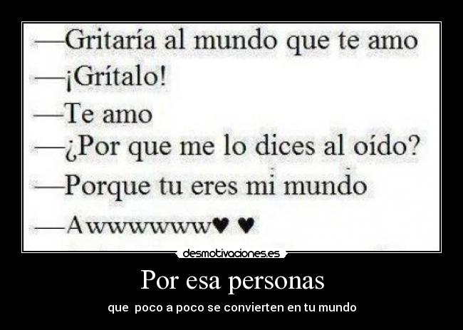 Por esa personas - 